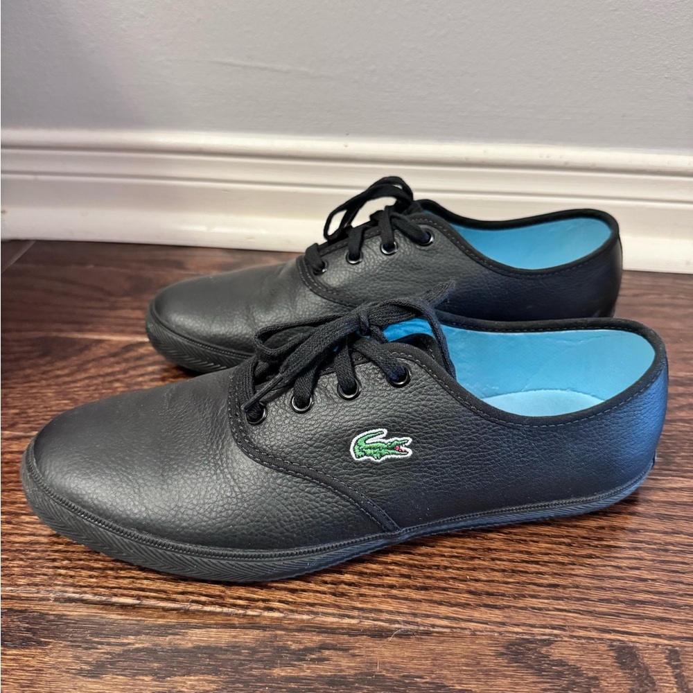 Womenโs Lacoste Sport shoes black size 8